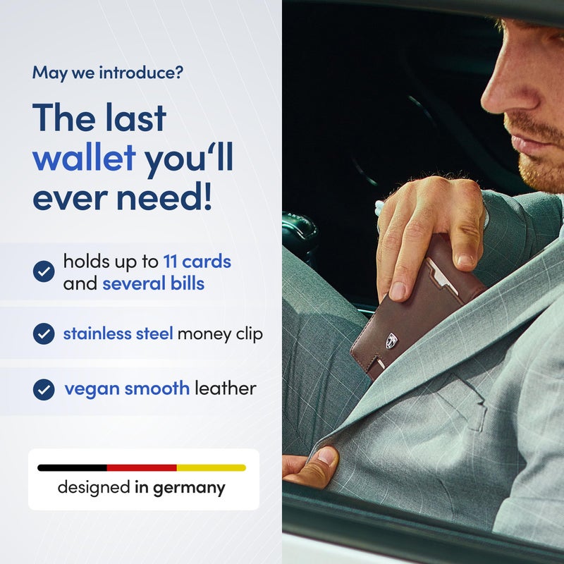 TRAVANDO Mens Wallet with Money Clip AUSTIN RFID Blocking Bifold Credit Card Holder for Men with Gift Box - Image 2